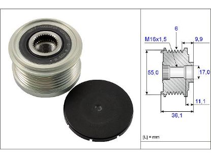 ALTERNATÖR KASNAĞI    BOXER-JUMPER-DUCATO-DAILY  3.0HDI 2006-2010 resmi