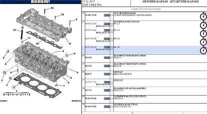 SİLİNDİR KAPAK CONTASI  308-3008-508-5008-BOXER III-EXPERT IV-TRAVELLER resmi