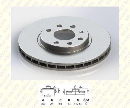 FREN DİSK AYNASI ÖN     CORSA C-COMBO C-MERIVA  1.3/1.6/1.7   2004-> resmi