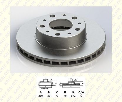 ÖN FREN DİSK AYNASI 280mm BOXER III -DUCATO 1.4 06 resmi