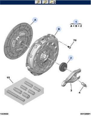 DEBRİYAJ BASKI PLAKA  BOXER IV/EURO6 DW10FU resmi