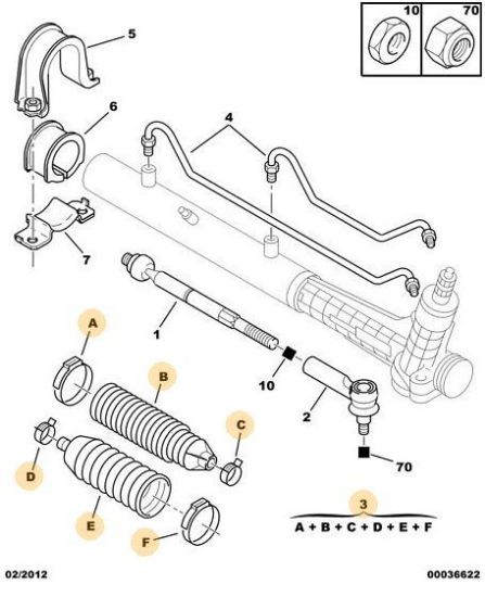 HİDROLİK DİREKSİYON KÖRÜK TM.TAK. BOXER resmi