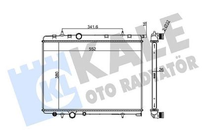 RADYATÖR SU OTOMATİK 206-307-C4 1.6-2.0 16V-1330.F resmi