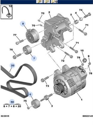 ALTERNATÖR KİTİ  306-406-EXPERT-PARTNER 2.0HDI resmi