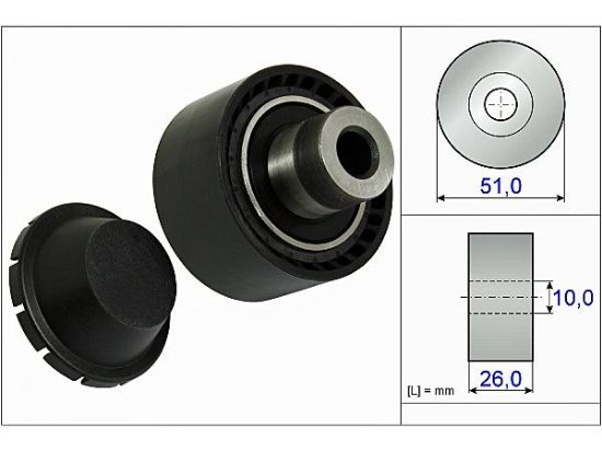 ALTERNATÖR GERGİ RULMANI  206 1,4 HDI 01/-307 1,4 resmi