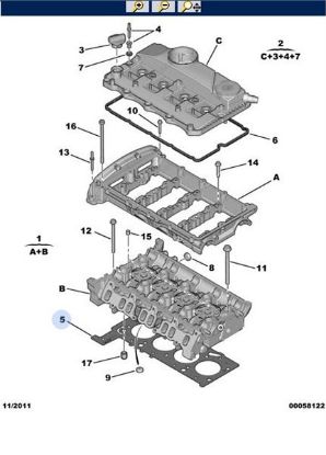SİLİNDİR KAPAK CONTASI 1.15MM 2 ÇENTİK BOXER-TRANSIT V347 resmi
