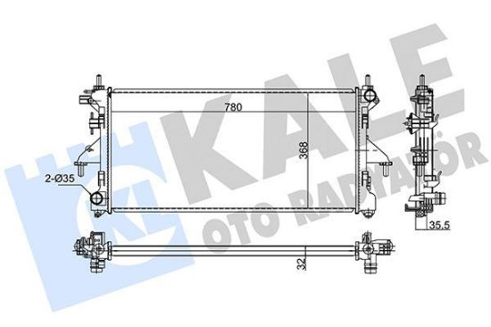 RADYATÖR DUCATO-BOXER III-JEST 2.2 HDI 06+ (MT) resmi
