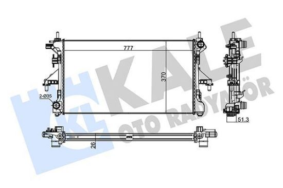 RADYATÖR BOXER-DUCATO-JUMPER-JEST 2.2 HDI-1330.Q2 resmi