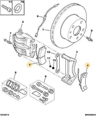 ÖN FREN BALATASI BOXER-DUCATO 2.5TD/2.8HDI resmi