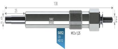 ISITMA BUJİSİ RJ9-PREMIER-NKR 2.8D 11V resmi