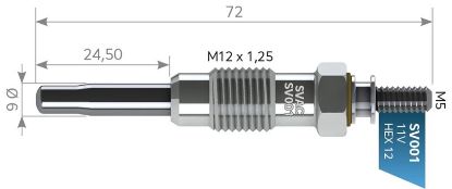 ISITMA BUJİSİ   J9-BOXER-PARTNER 1.9/ 2.5D 11V resmi