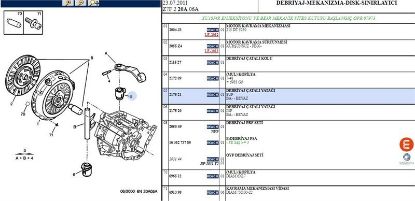 DEBRİYAJ ÇATAL ÜST BURÇ                PRT resmi