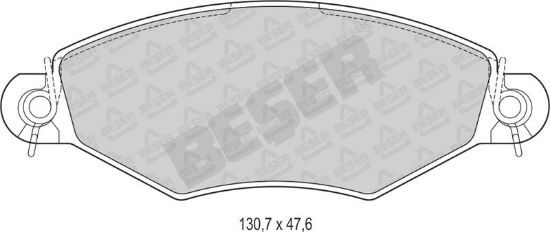 ÖN FREN BALATASI 206-306 1.4İ-1.6İ-1.9İ 98-> resmi