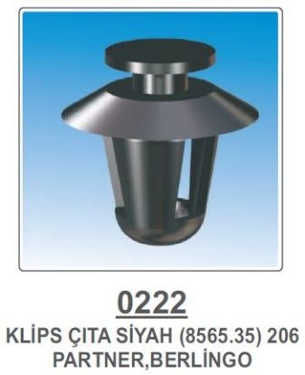 ARKA VE ORTA KAPI KUŞAK KLİPSİ-SİYAH   PRT-206-306 resmi