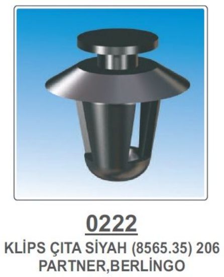 ARKA VE ORTA KAPI KUŞAK KLİPSİ-SİYAH   PRT-206-306 resmi