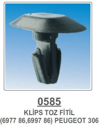KAPI TOZ FİTİL KLİPSİ-SİYAH  306-PARTNER resmi