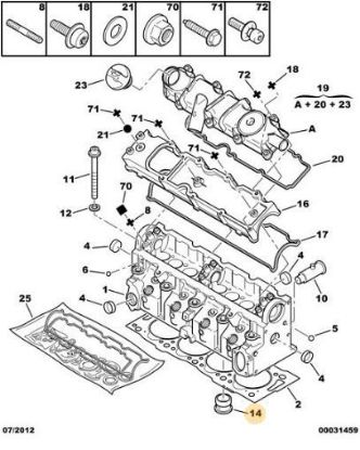 SİLİNDİR KAPAK TAPASI DW8 resmi