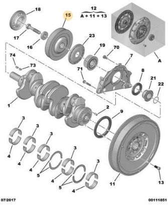 KRANK KASNAĞI 308-307 DW10BTED4 resmi