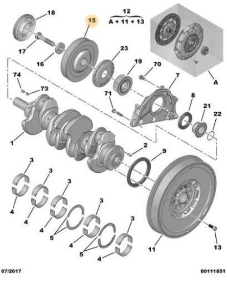 KRANK KASNAĞI 308-307 DW10BTED4 resmi