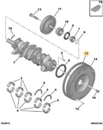 VOLANT DİŞLİSİ PARTNER-206-306-307-406-BOXER 133 D resmi