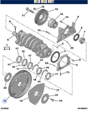 VOLANT DİşLİSİ 206 307 AL4 OTOM ŞANZ resmi