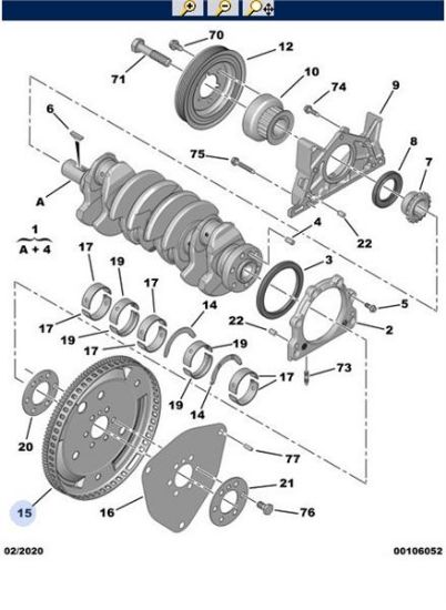 VOLANT DİşLİSİ 206 307 AL4 OTOM ŞANZ resmi