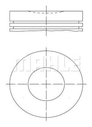 PİSTON SEGMAN 85,00mmSTD.206-307-406 2.0 16V EW10J resmi