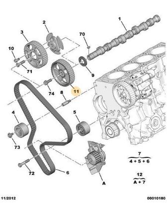 EKSANTRİK MİL DİŞLİSİ 42 DİŞ PARTNER DW10TD resmi