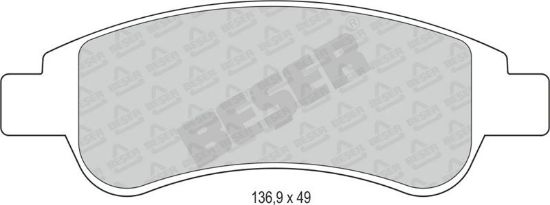 ÖN FREN BALATASI 206-301-PARTNER-BOXER III ARKA resmi