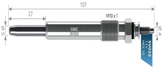 ISITMA BUJİSİ 307-PARTNER-C4-C5-DUCATO 2.0HDI 11V/ resmi