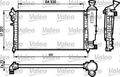 RADYATÖR SU KAPAKSIZ KLİMALI    106-106 GTI-SAXO-SAXO VTS TU5JP/TU3JP/TU5J4 1.4/1.6 16V 96> resmi