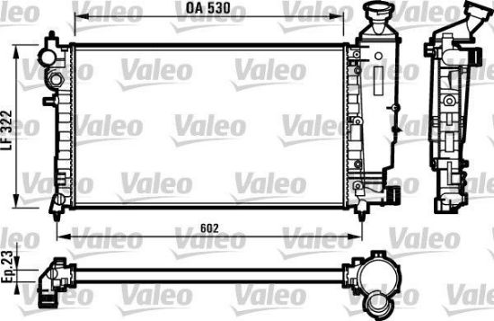 RADYATÖR SU KAPAKSIZ KLİMALI    106-106 GTI-SAXO-SAXO VTS TU5JP/TU3JP/TU5J4 1.4/1.6 16V 96> resmi