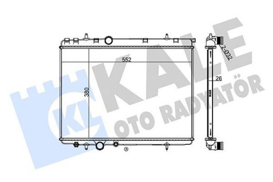 RADYATÖR 1 SIRA ALB SİS. 206-307 XSARA 2.0i 16V-13 resmi