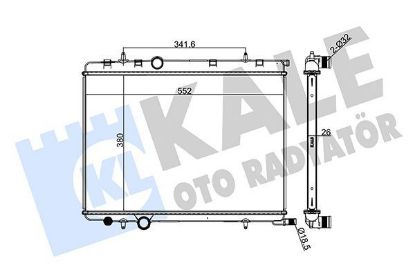 RADYATÖR 1 SIRA ALB SİS. 307-XSARA 2.0i 16V-1.9D resmi