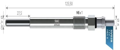 ISITMA BUJİSİ 206-307-308-PARTNER-BIPPER 1.4/1.6 resmi