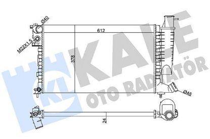 RADYATÖR SU 306-XSARA 97-05 resmi