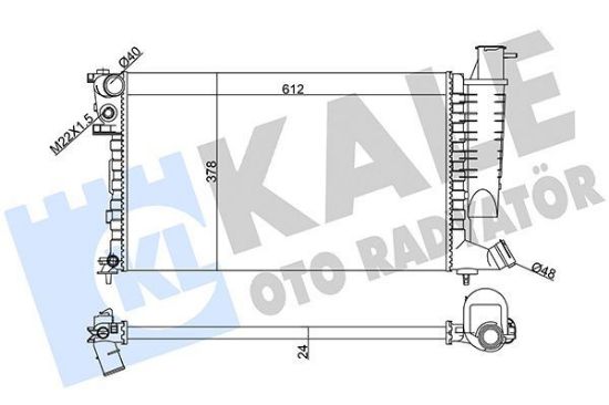 RADYATÖR SU 306-XSARA 97-05 resmi