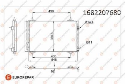 ERP KLİMA RADYATÖRÜ 307-C4-TEPEE-DS4-308 1,6 HDİ resmi