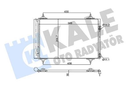 KLİMA RADYATÖRÜ 307-308-RCZ-5008-3008-TEPEE resmi