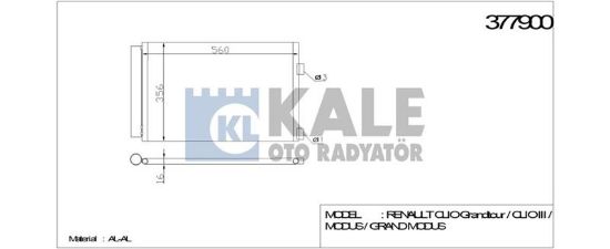 KLİMA RADYATÖRÜ 307-308-PARTNER B9-C4 1.4-1.6 16V resmi