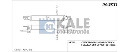 TURBO RADYATÖRÜ BIPPER-FIORINO 1.3-1.4HDI-038 resmi