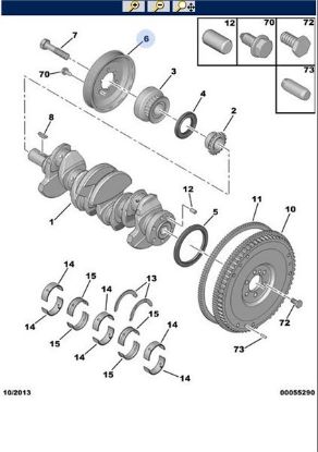 KRANK KASNAGI 307-C2-C3-C4 1.4/1.6 16V TU5JP4/ET3 resmi
