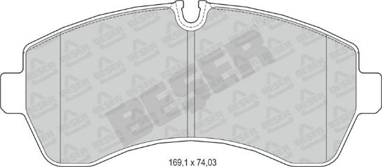 ÖN FREN BALATASI CRAFTER ÇİFT TEKER 2.5 TDI 06-> resmi