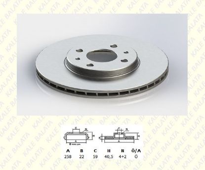 ÖN FREN DİSK AYNASI 257mm BIPPER-FIORINO-LINEA 1.3 resmi