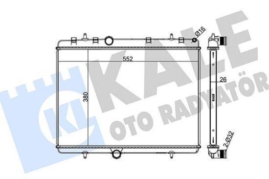 RADYATÖR PARTNER TEPEE-307-308 1.6-2.0 HDİ-1330.W2 resmi