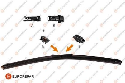 ERP DÜZ CAM SİLECEK SÜPÜRGESİ SAĞ   3008-5008 resmi