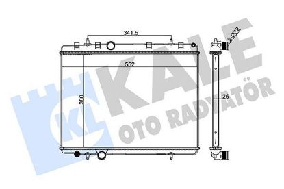 RADYATÖR 1 SIRA 407-C5 1.6HDI-2.2 16V-1330.V3-KALE resmi