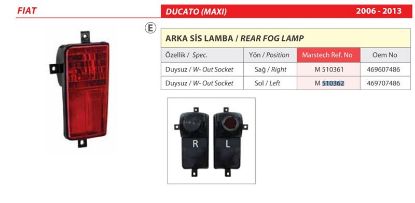ARKA TAMPON ALT REFLEKTÖRÜ SOL BOXER III-DUCATO 06 resmi