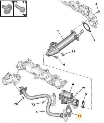 EGR VANA CONTASI    BOXER III-TRANSIT V347 2.2HDI/TDCI  2006-> resmi