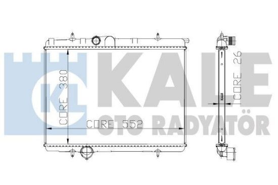 RADYATÖR SU Otomatik  206 2.0 16V-EW10J4 resmi